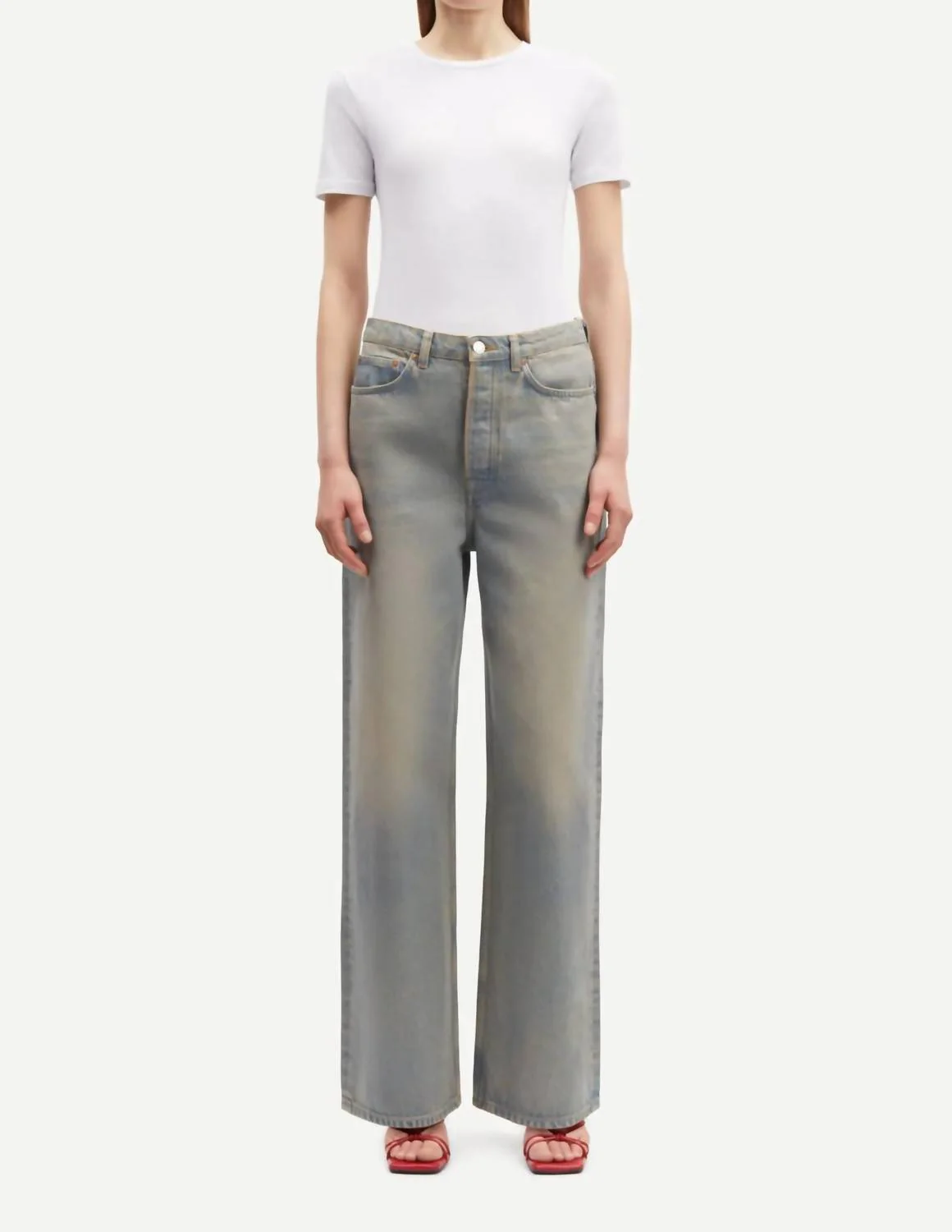 Sashelly Jeans In Oil Slick Gloss