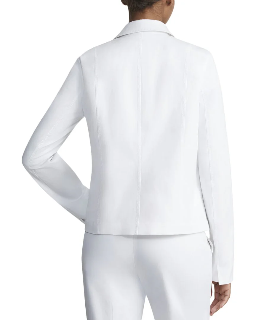 Lafayette 148 New York Collared Zip Pocket Jacket