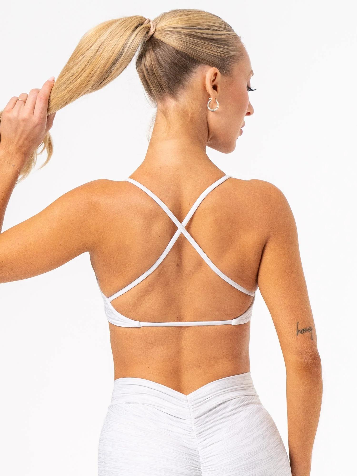 NKD Twist Sports Bra - Grey Marl