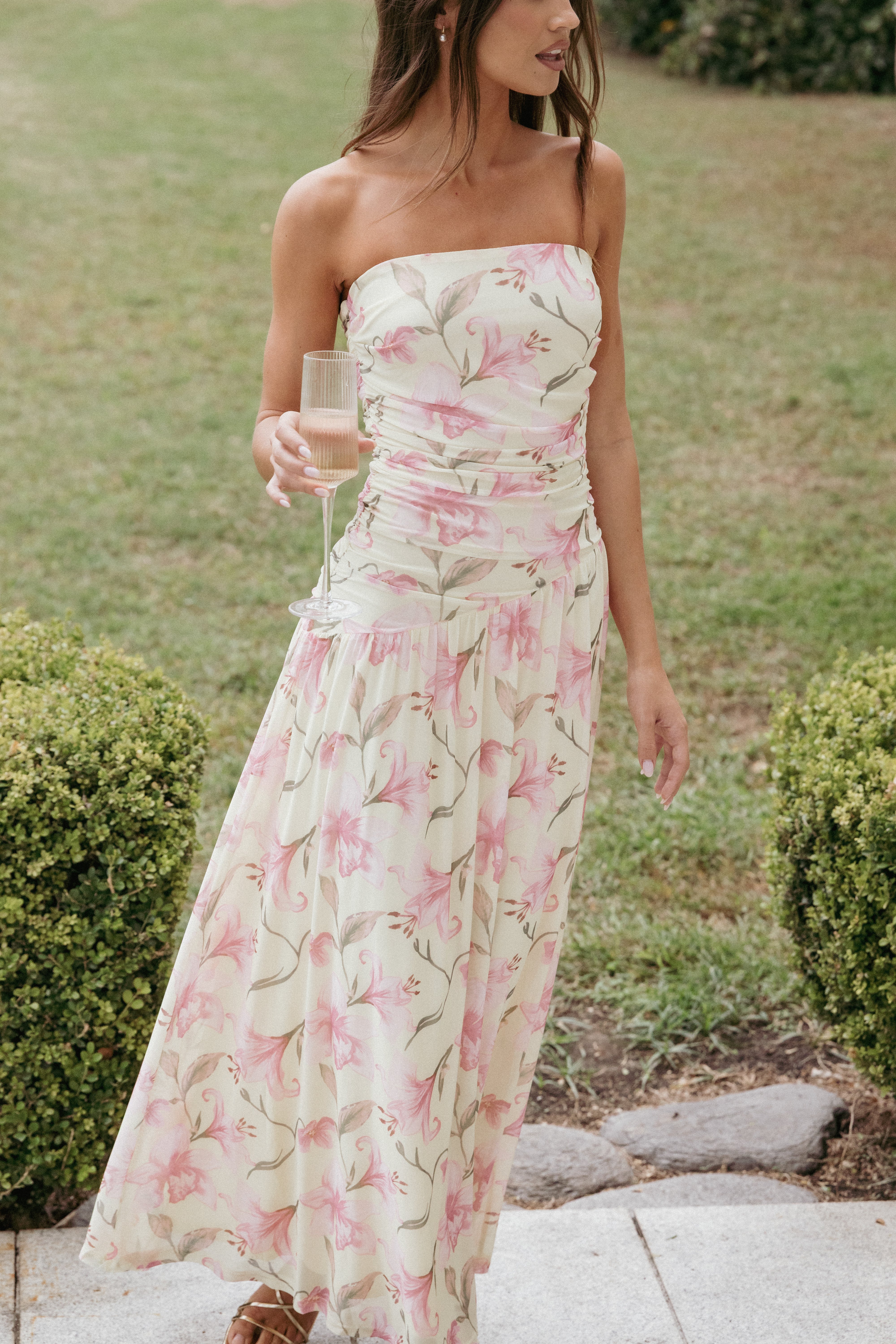 Calypso Maxi Dress - Yellow Floral