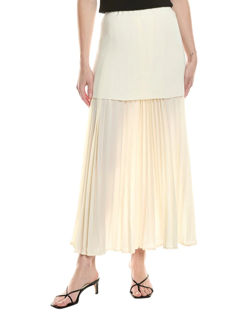 Avantlook Accordion Pleated Midi Skirt