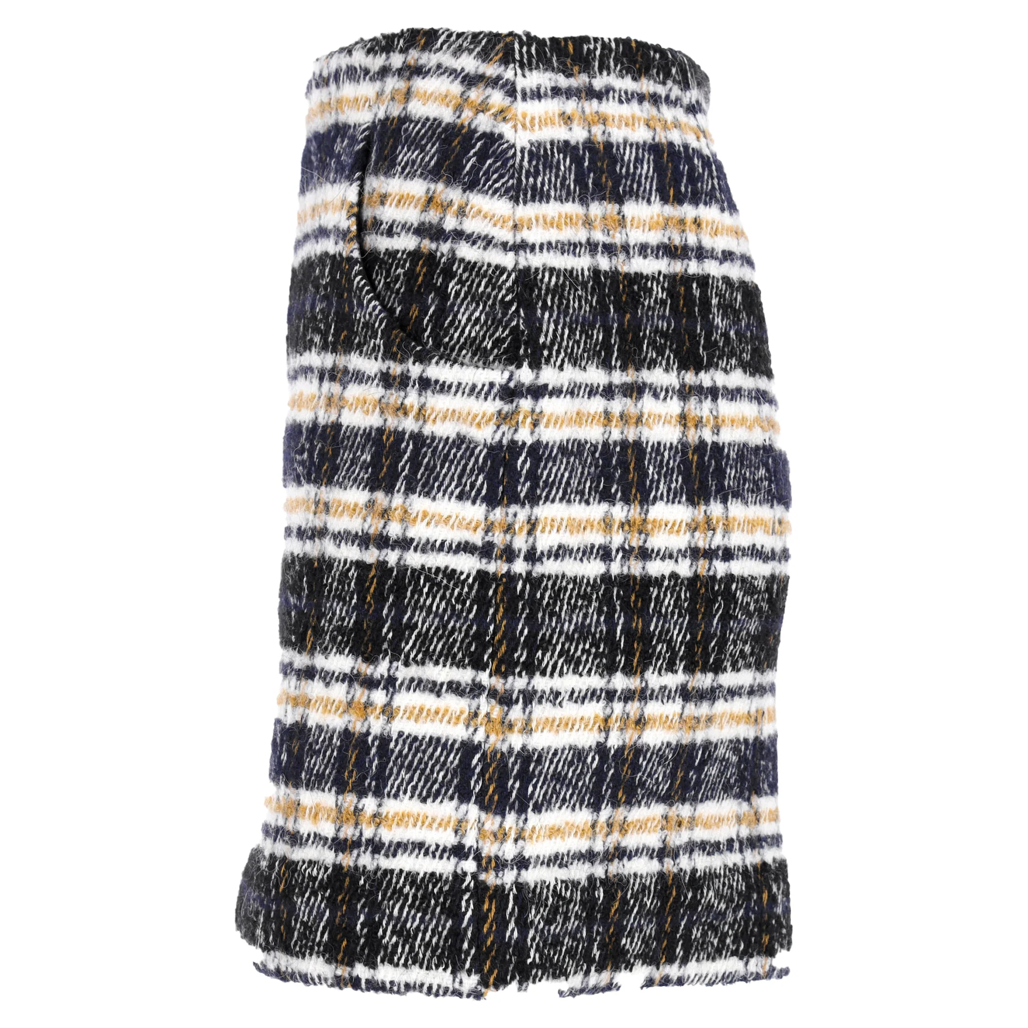 Maje Plaid Mini Skirt in Multicolor Acrylic