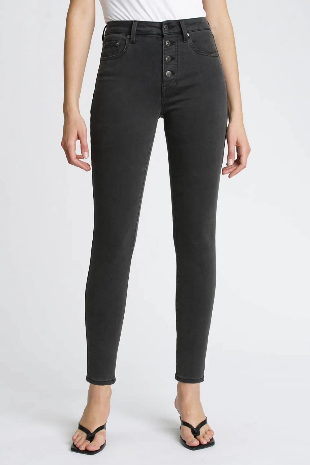 Aline High-Rise Skinny Jeans In Black