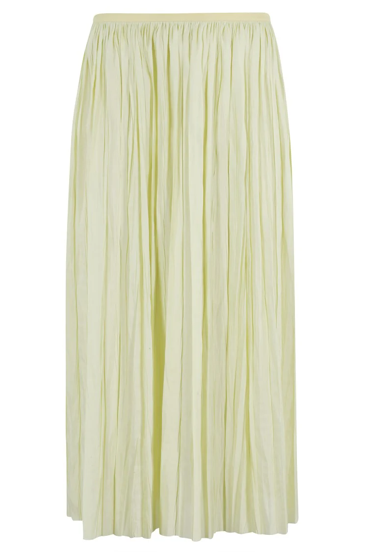 Plissé Midi Skirt