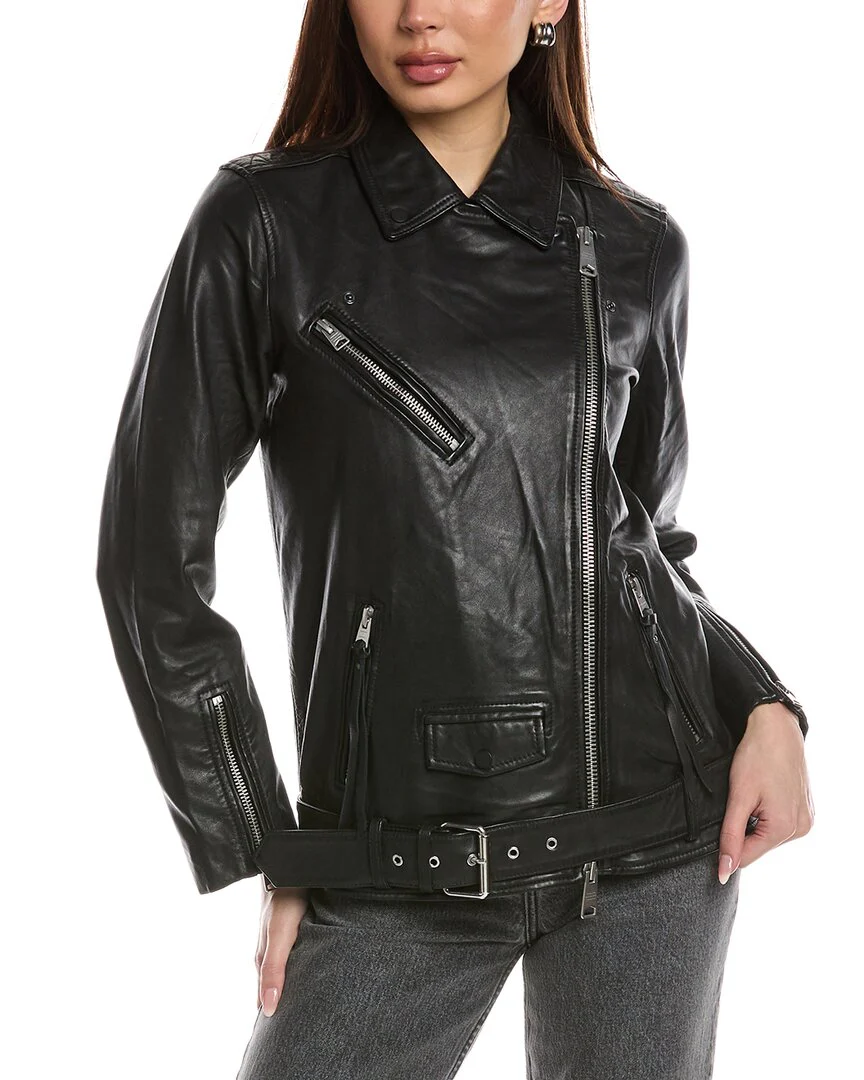 AllSaints Billie Leather Biker Jacket