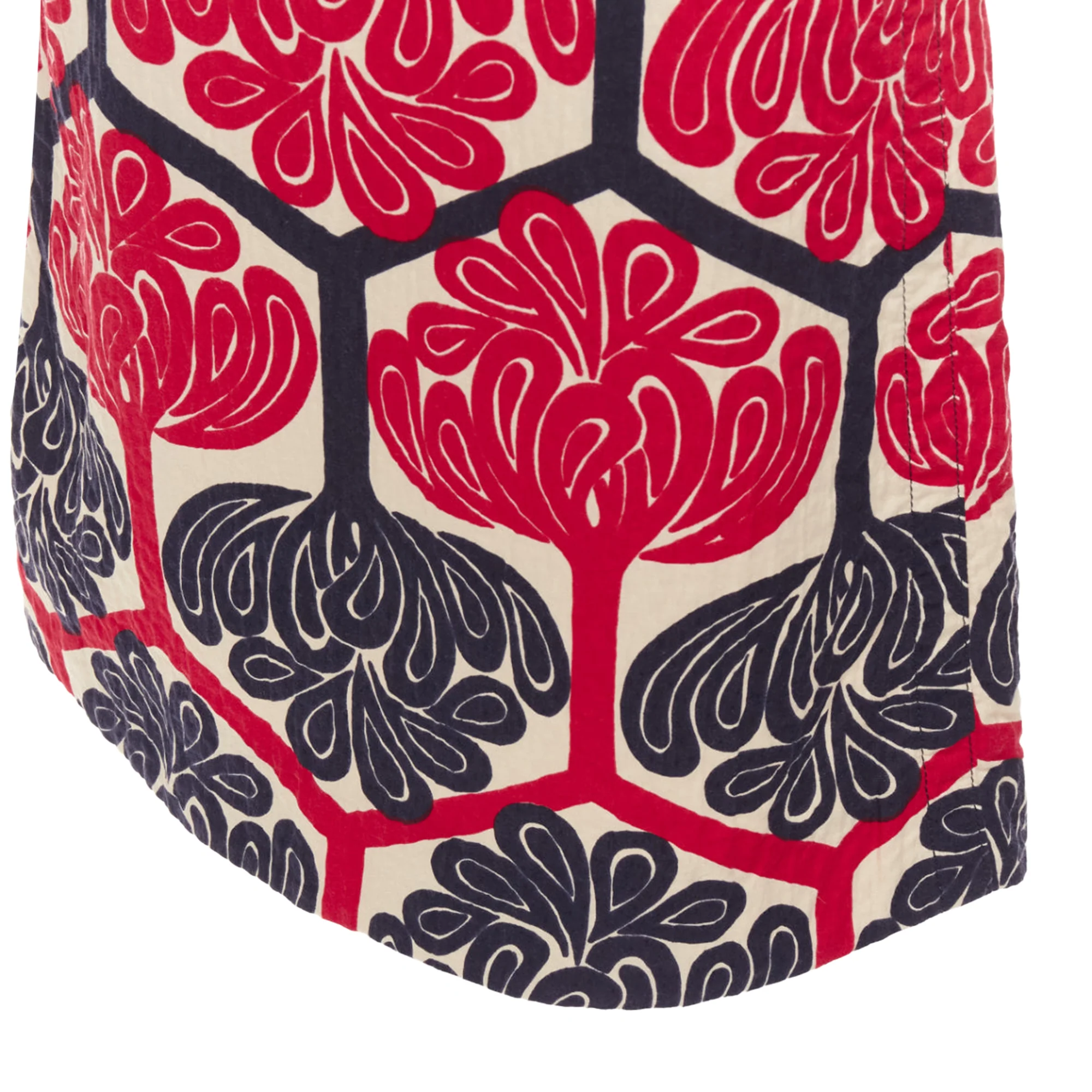 Marni Ethnic Print Cotton Aline Knee Skirt