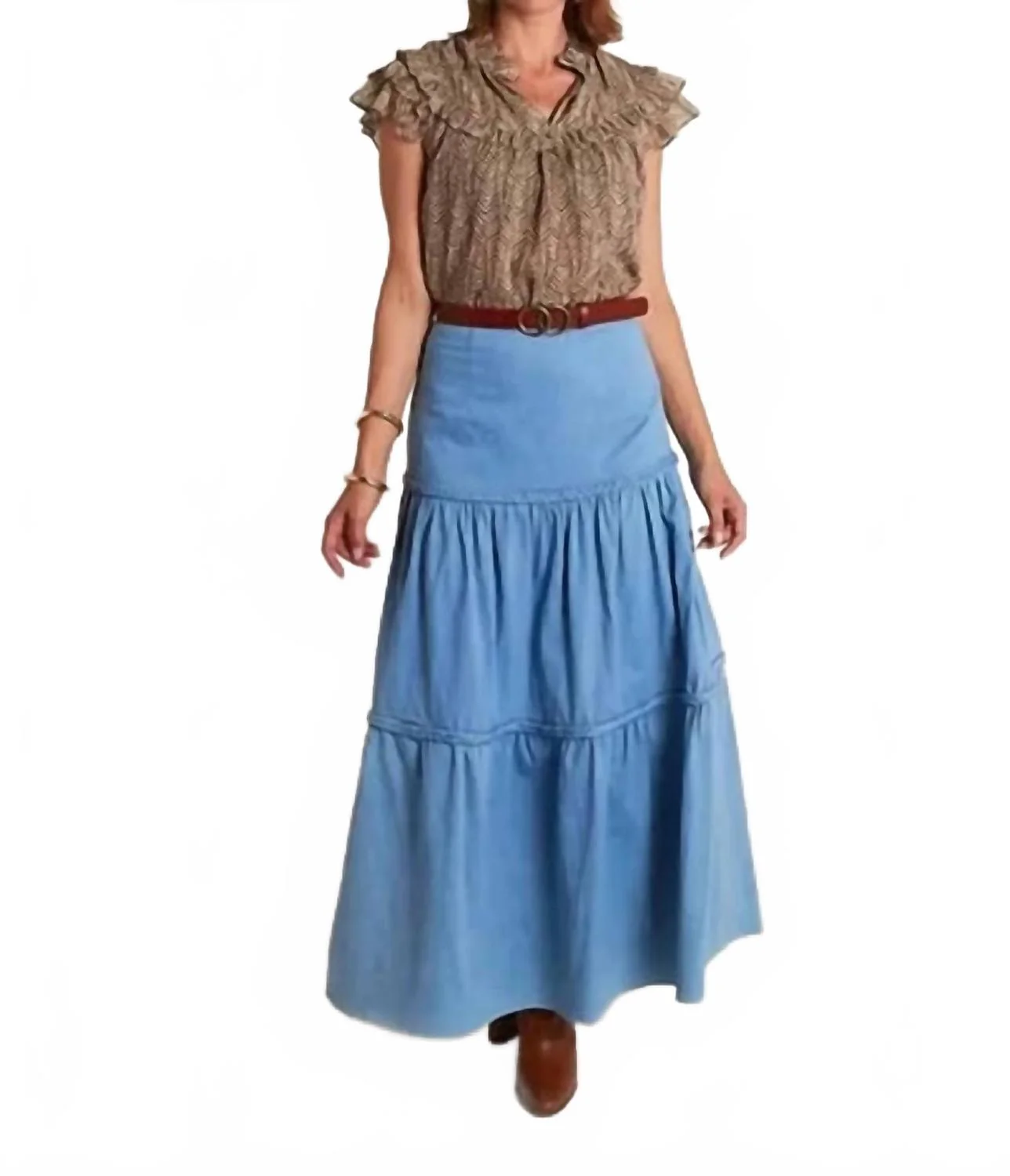Samana Maxi Skirt In Blue