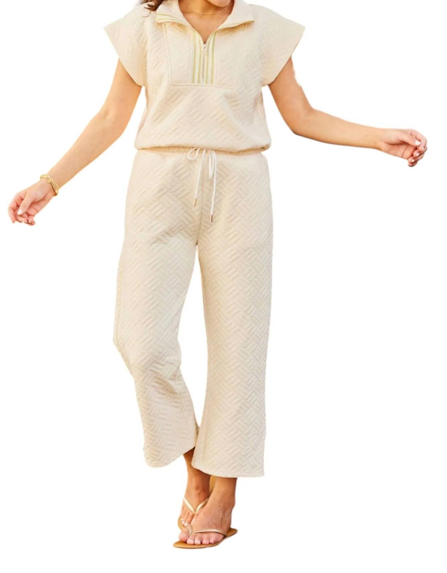 Poppi Zip Set In Natural