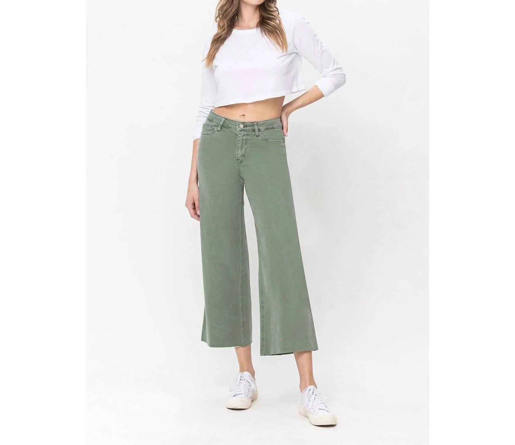 Conquer Jeans In Army Green