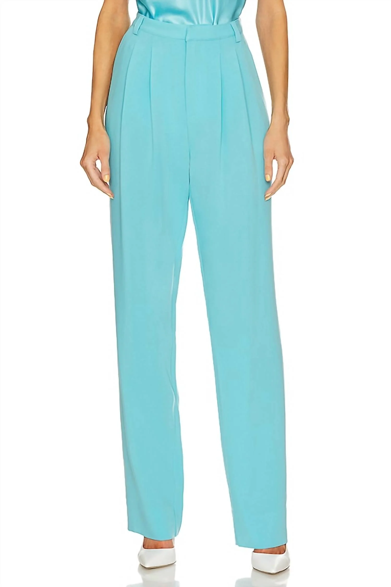 Elisabeth Pant In Cyan
