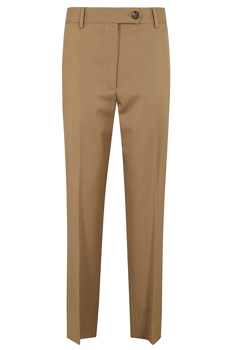 Palazzo Brown Pants With Belt Loops