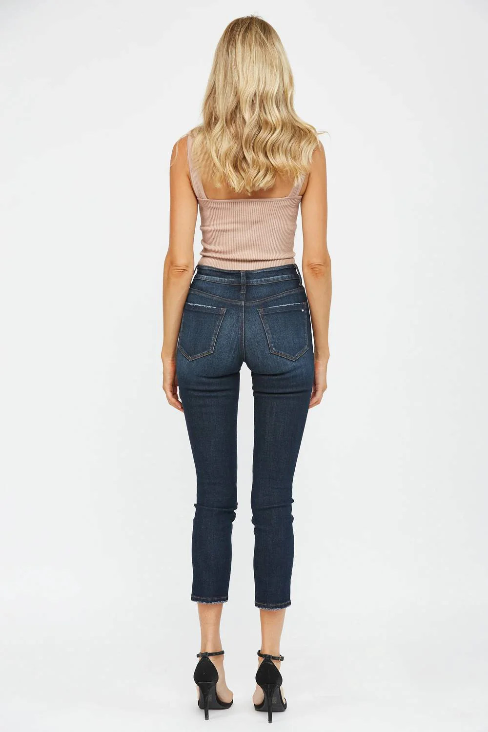 Pyper Skinny Crop Jeans In Dark Citrine