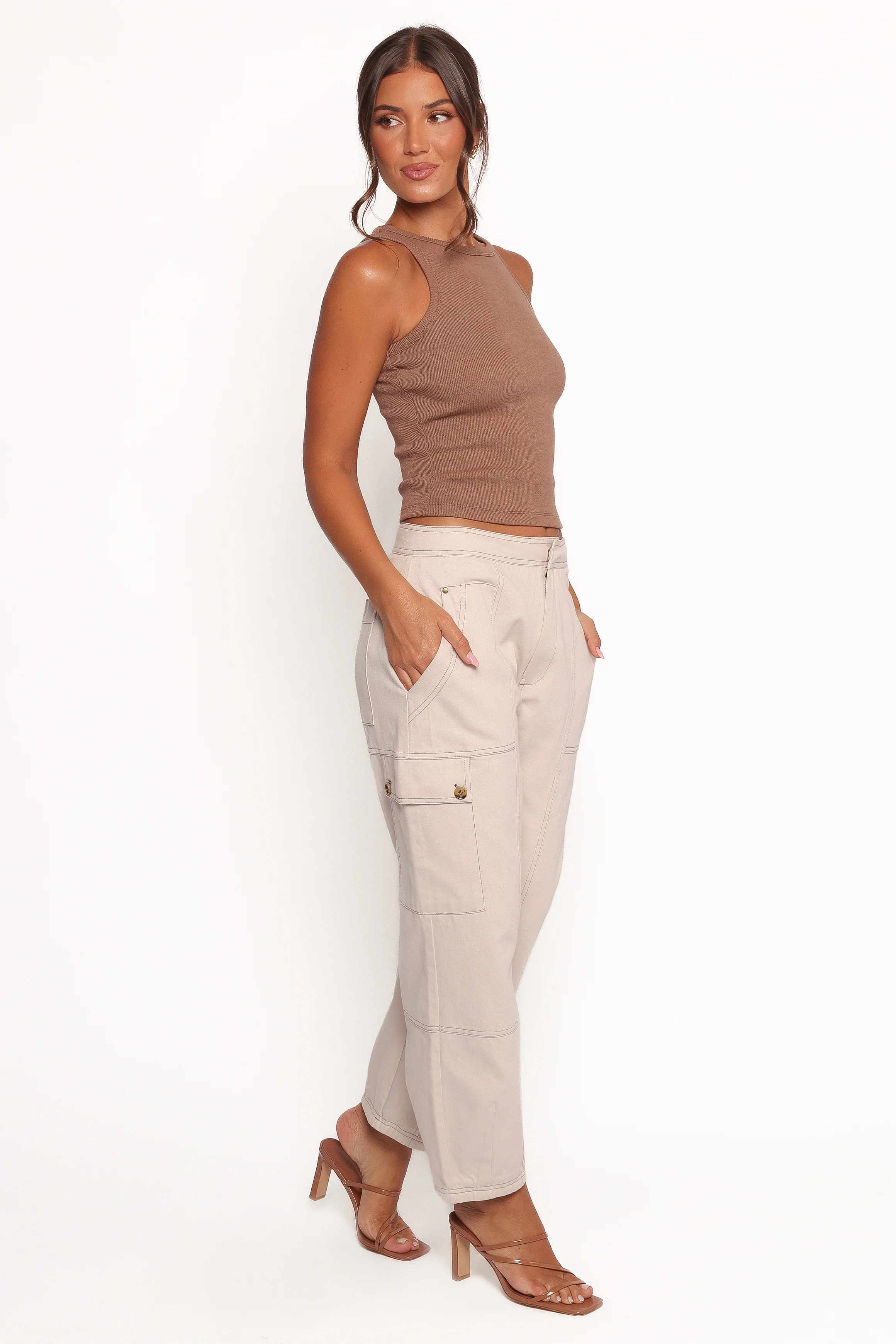 Kiah Cargo Pant - Ecru