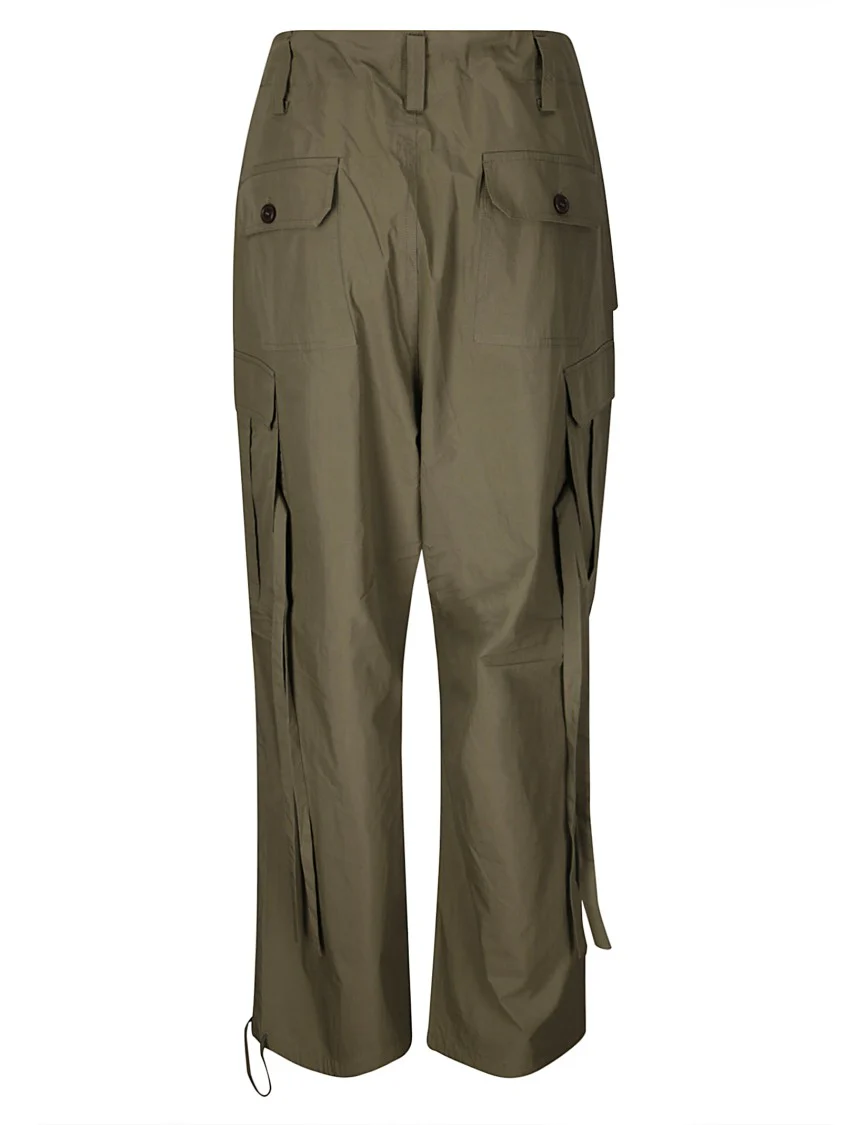 Wide-Leg Cargo Trousers