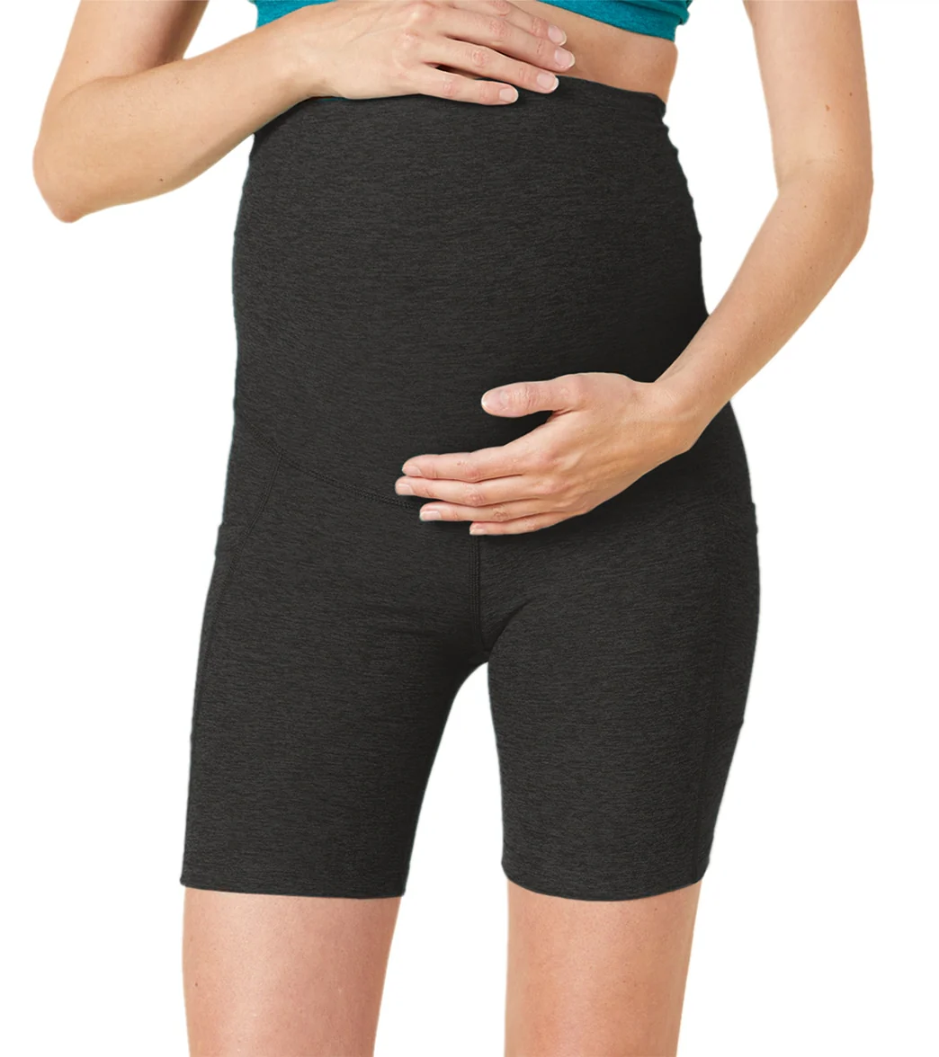 Beyond Yoga Spacedye Pockets Forever Maternity Biker Shorts