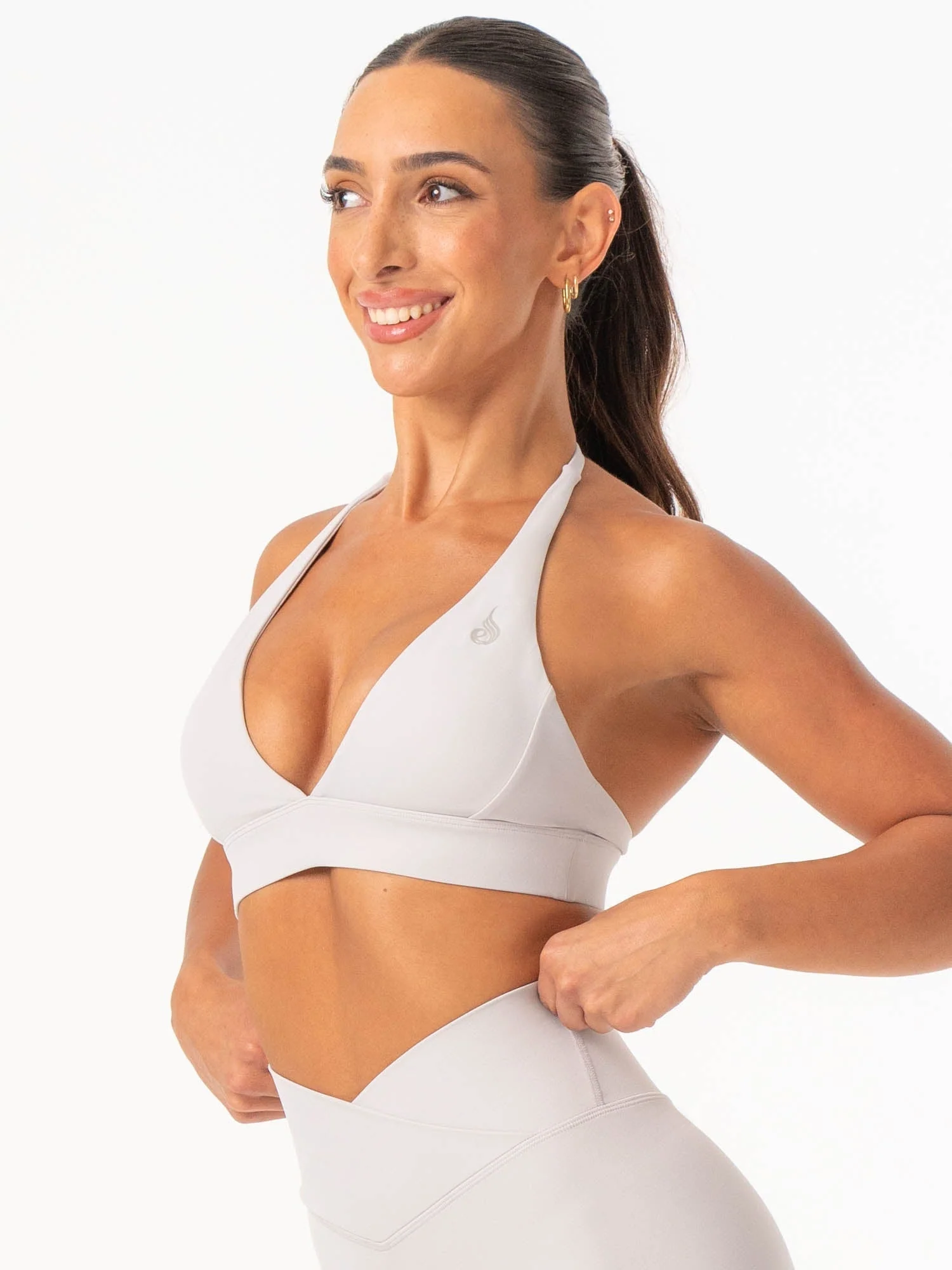 NKD Halter Sports Bra - Sugar Dust