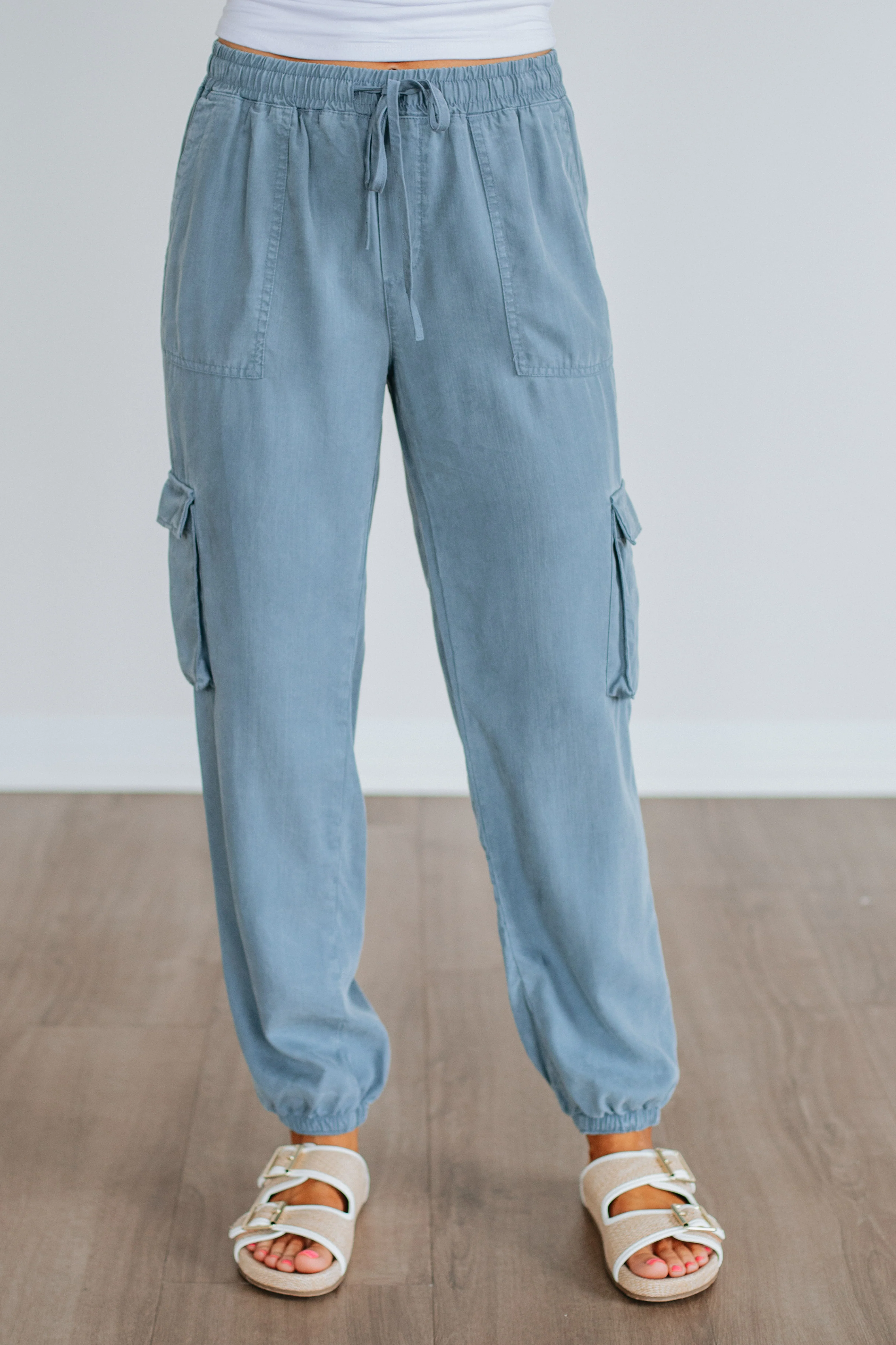 Bodie Cargo Joggers - Slate Blue