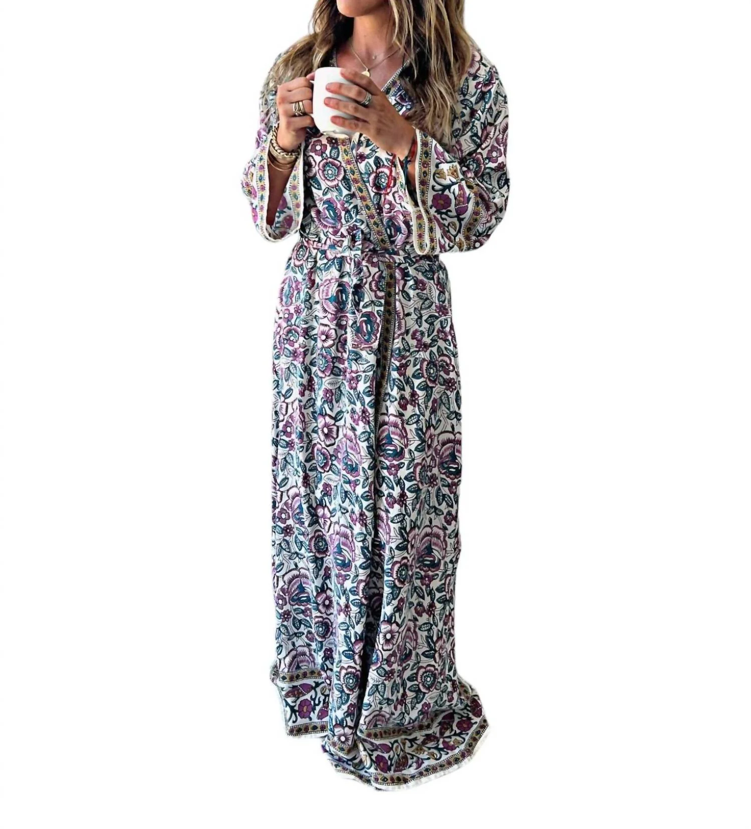 Draper Robe In Purple