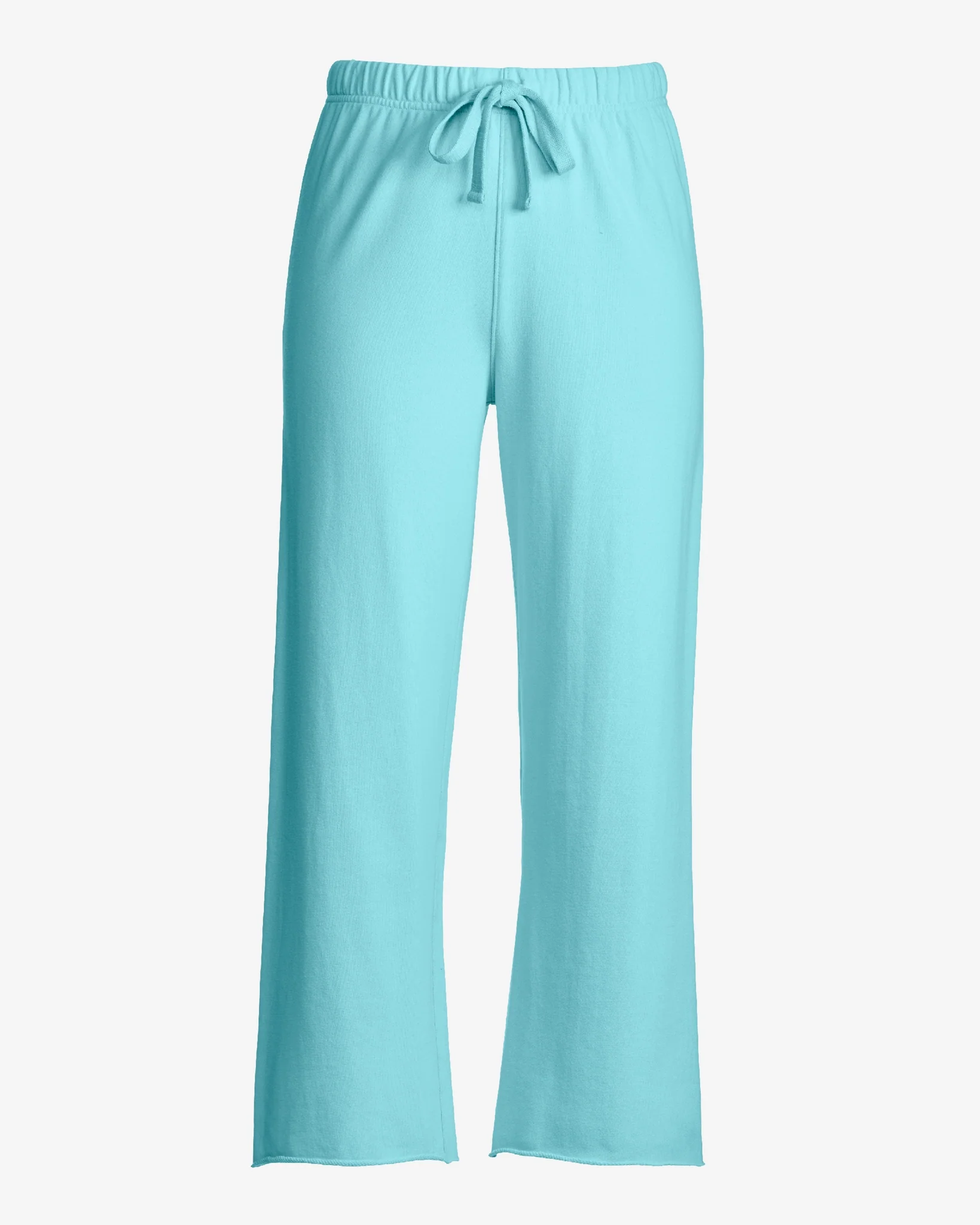 Cotton Comfort Wide Leg Lounge Pant Aqua Splash