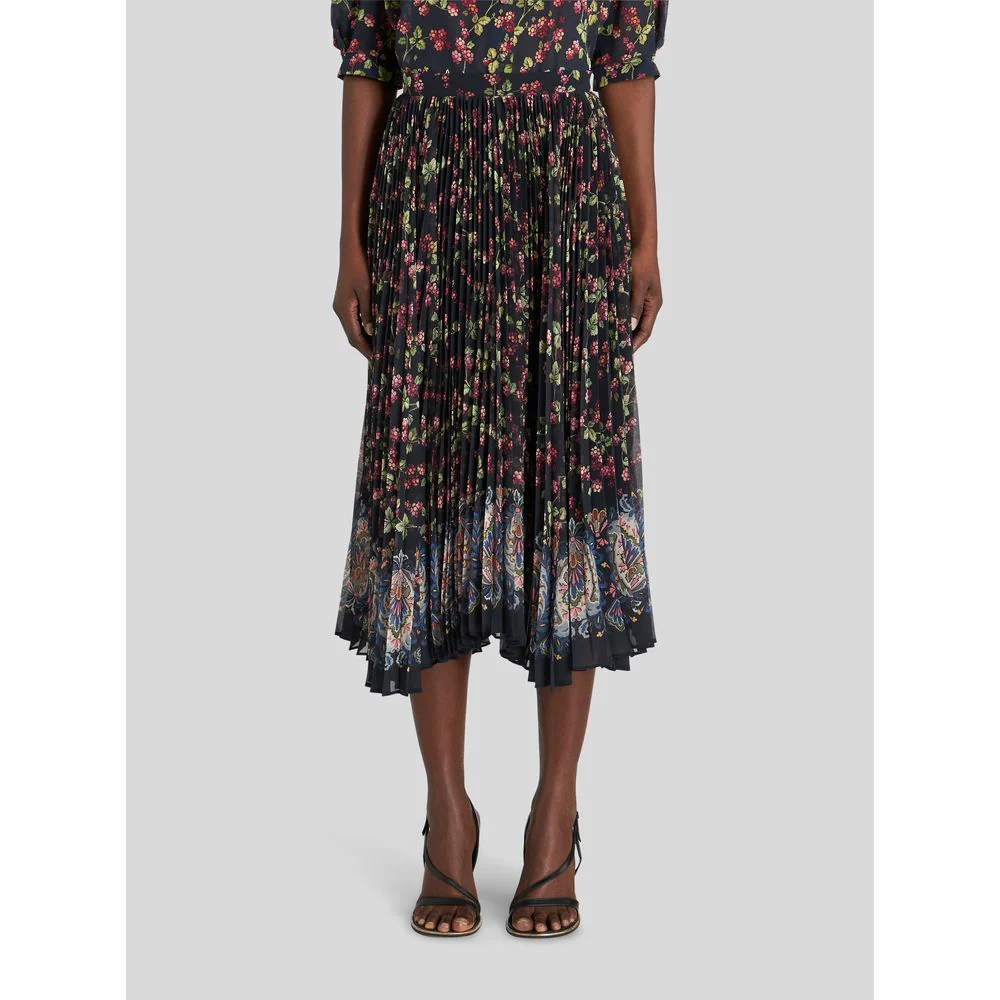 PLEATED GEORGETTE SKIRT