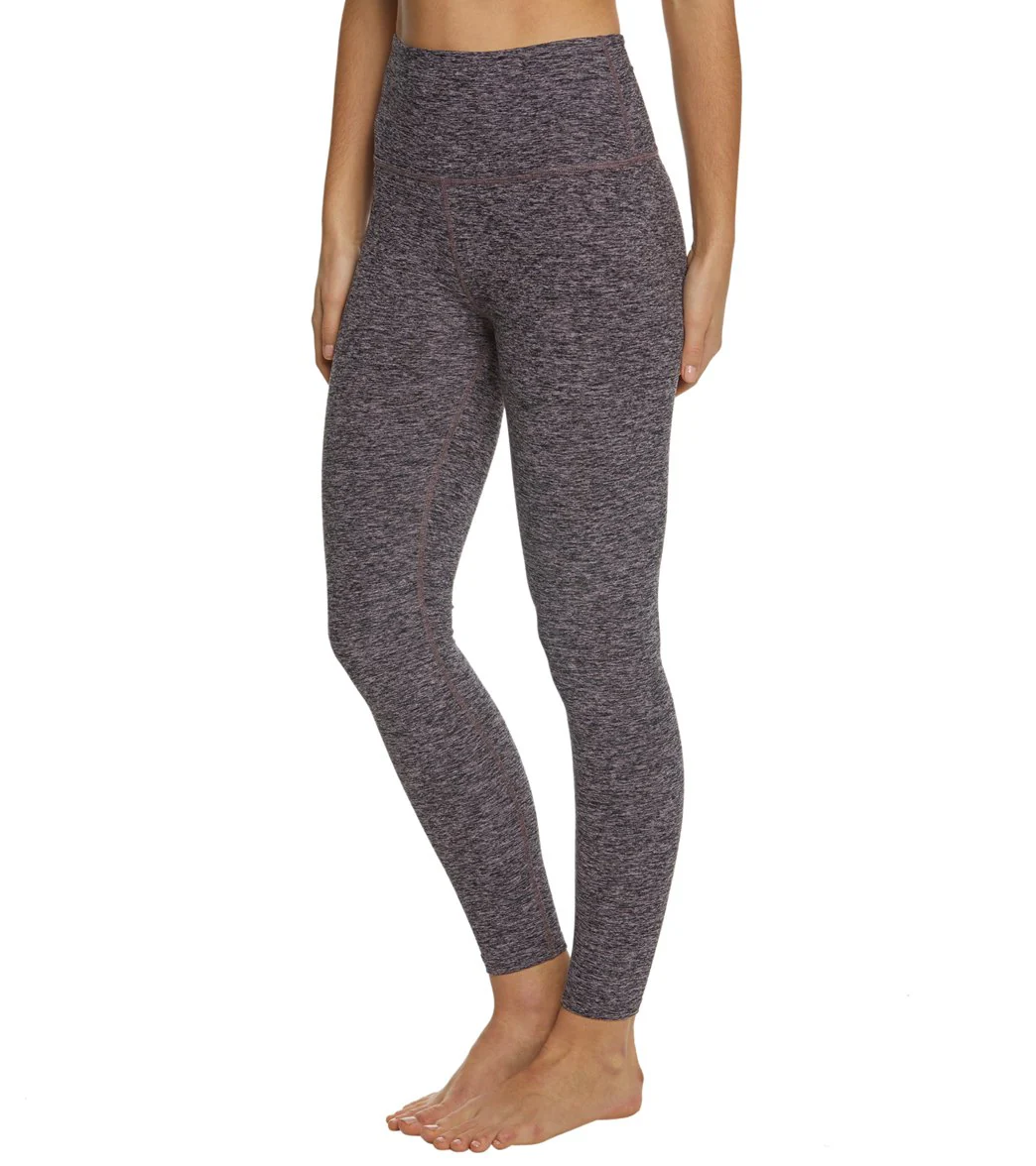 Beyond Yoga Spacedye High Waisted Caught In The Midi 7/8 Yoga Leggings Black/Pink Opal