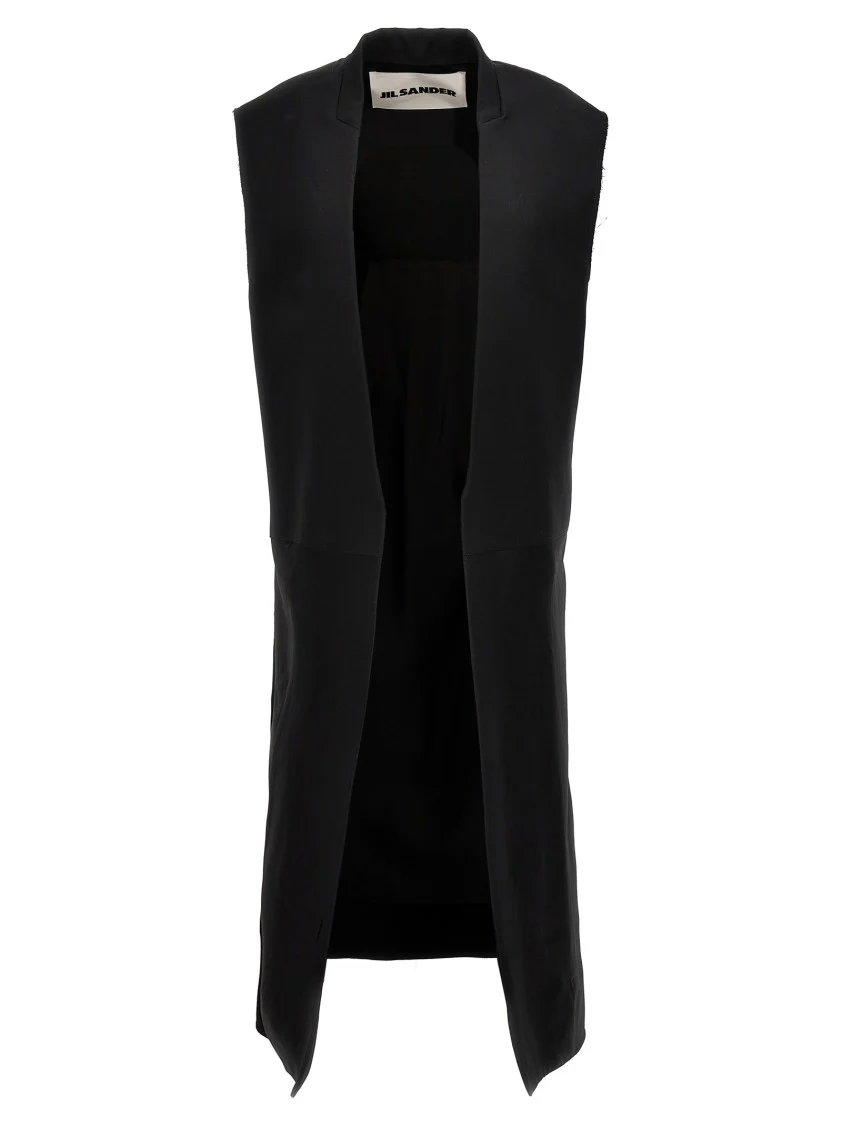 Two-Material Long Vest