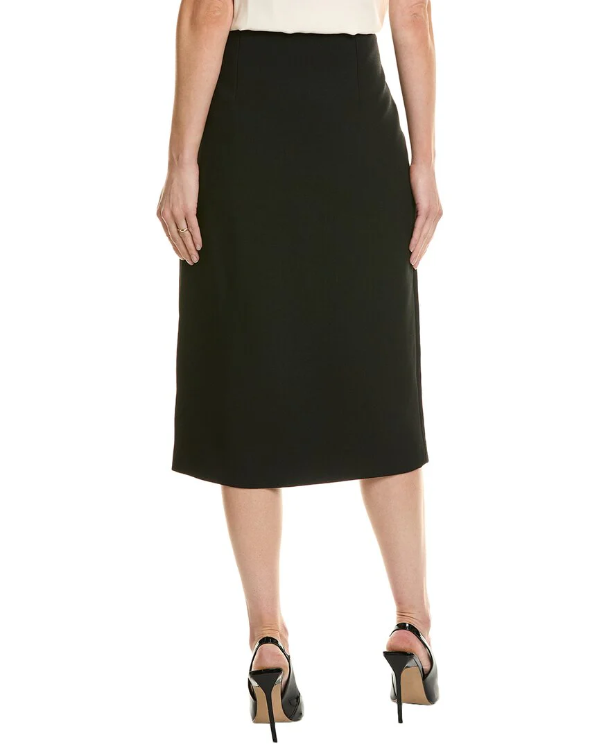 Michael Kors Collection Crepe Sable Slit Silk-Blend Mini Skirt