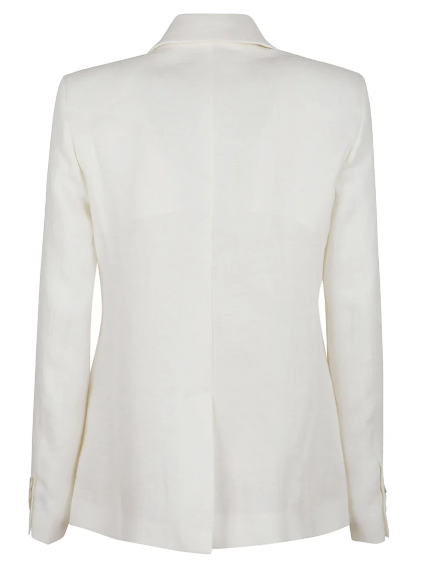Tailored Linen Jacket With Vent