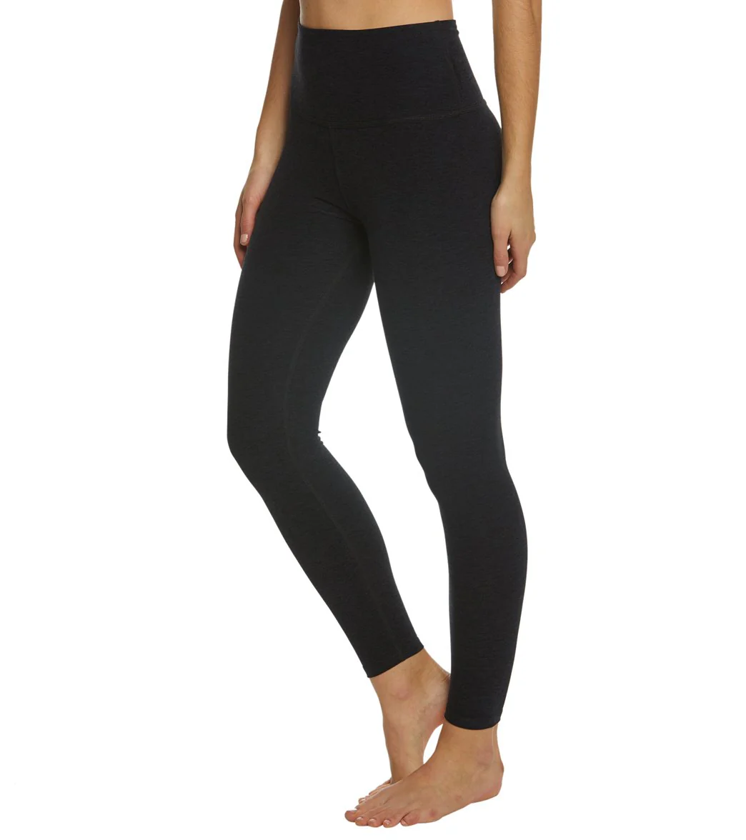 Beyond Yoga Spacedye High Waisted Caught In The Midi 7/8 Yoga Leggings Darkest Night