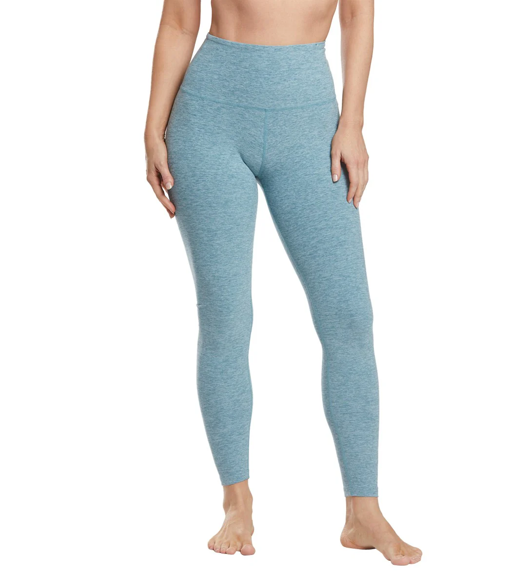 Beyond Yoga Spacedye High Waisted Caught In The Midi 7/8 Yoga Leggings Blue Crush/Sky Blue