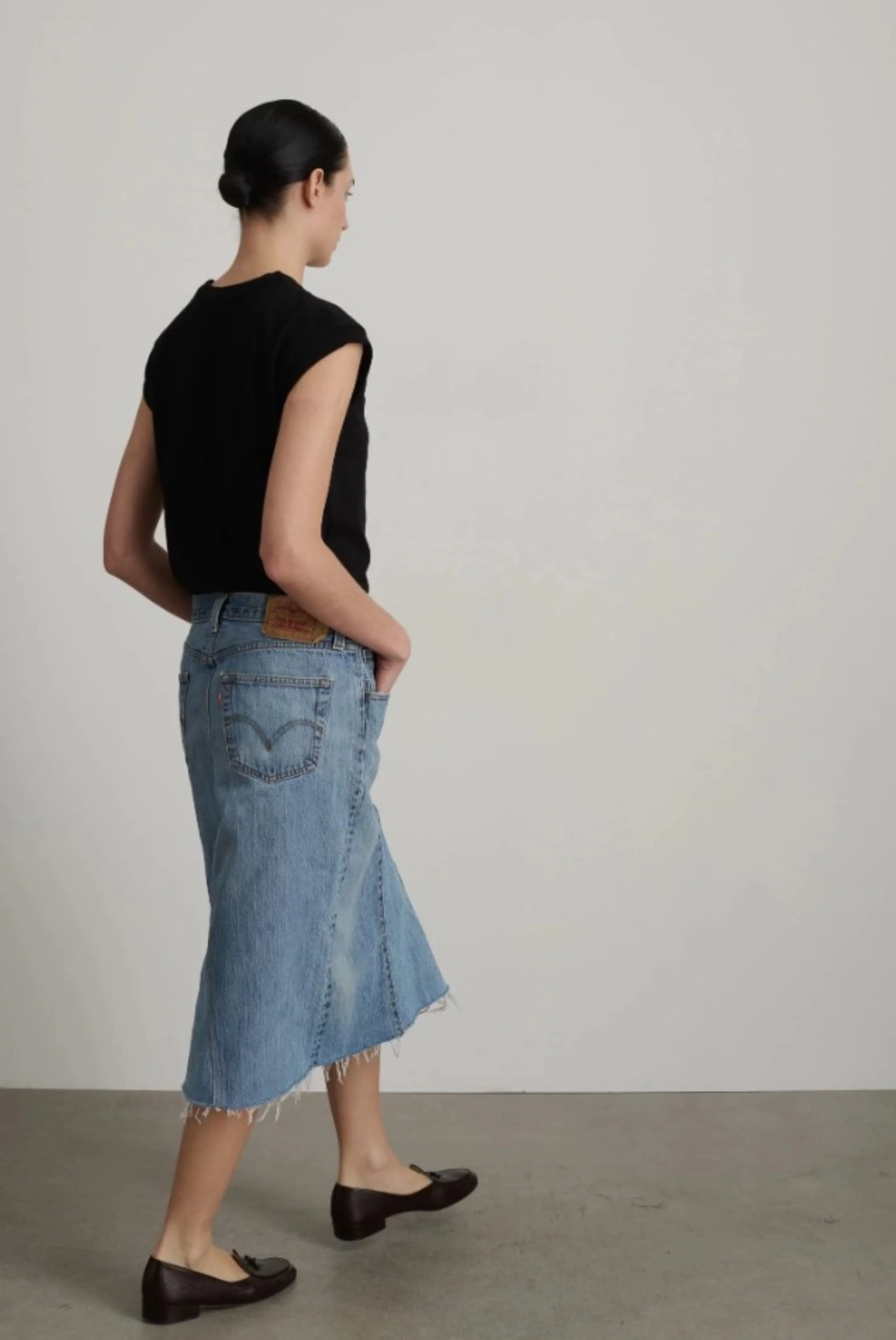 Vintage Indigo Insert Skirt - Timeless Classic