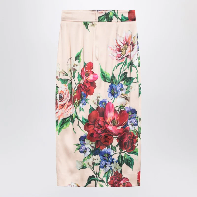 Dolce&Gabbana Longuette Skirt With Floral Print