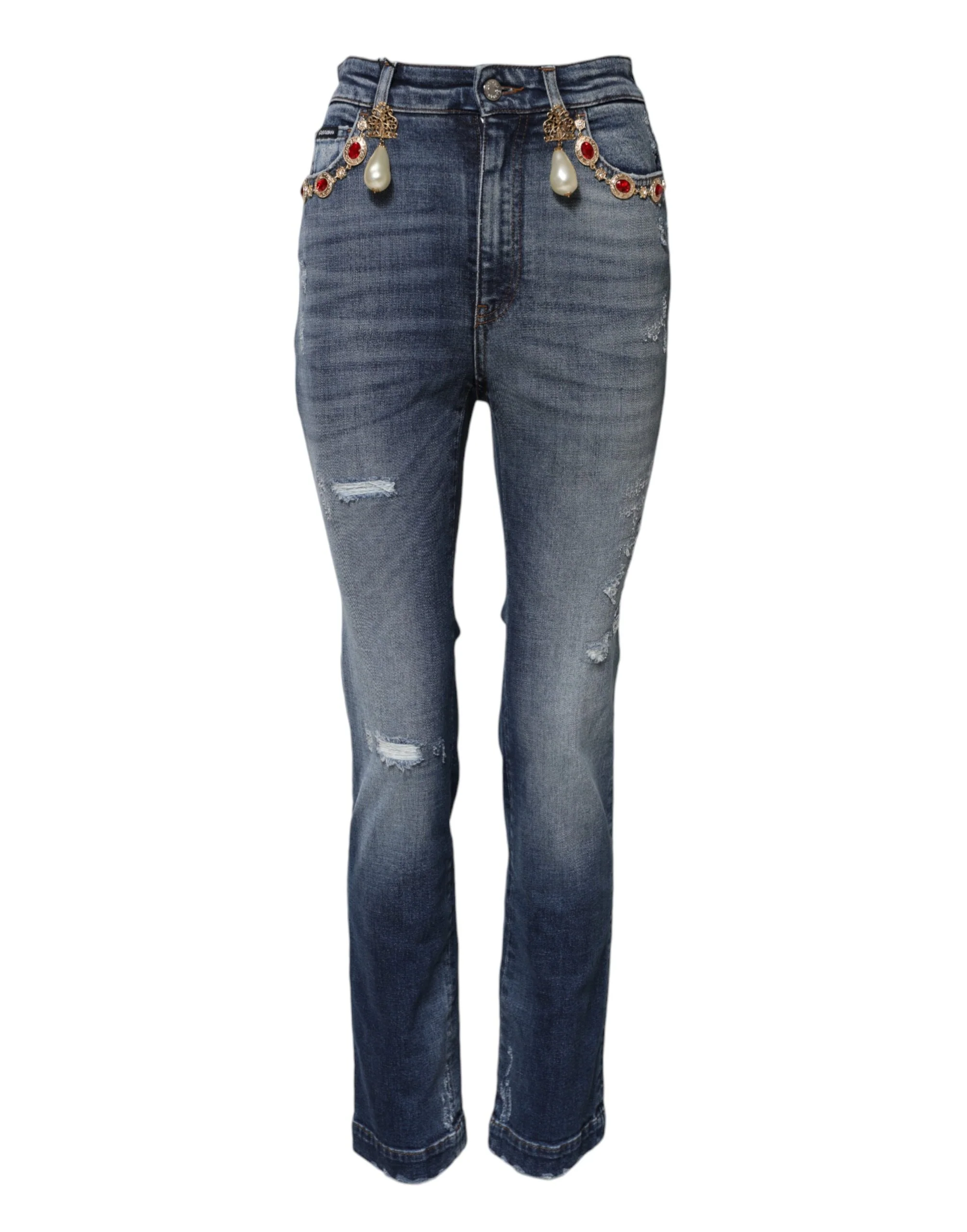 Dolce & Gabbana Rhinestone Embellished Women's Jeans