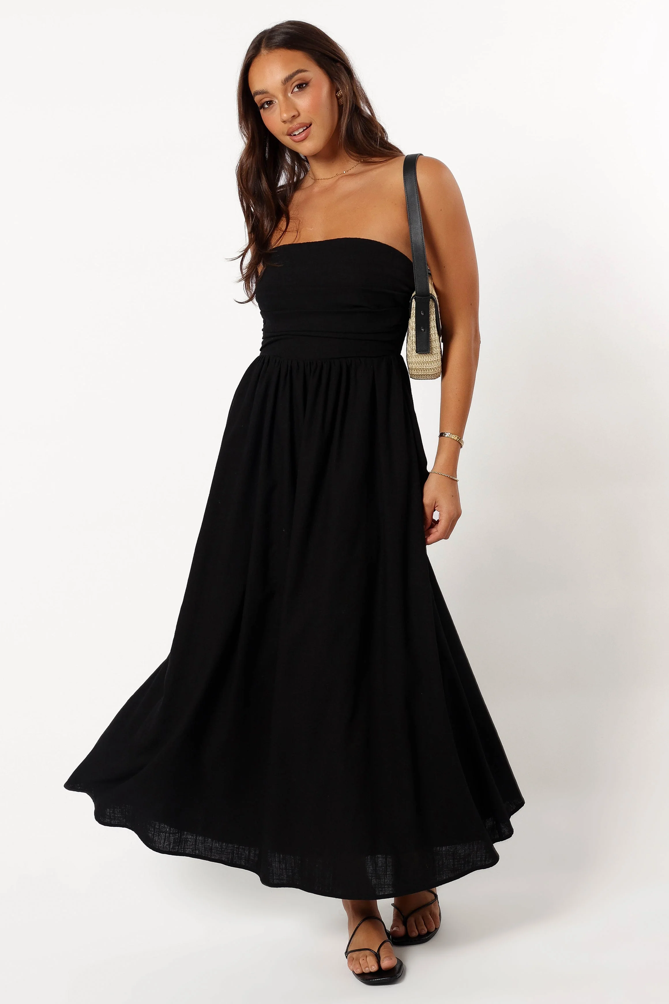 Kayt Strapless Dress - Black