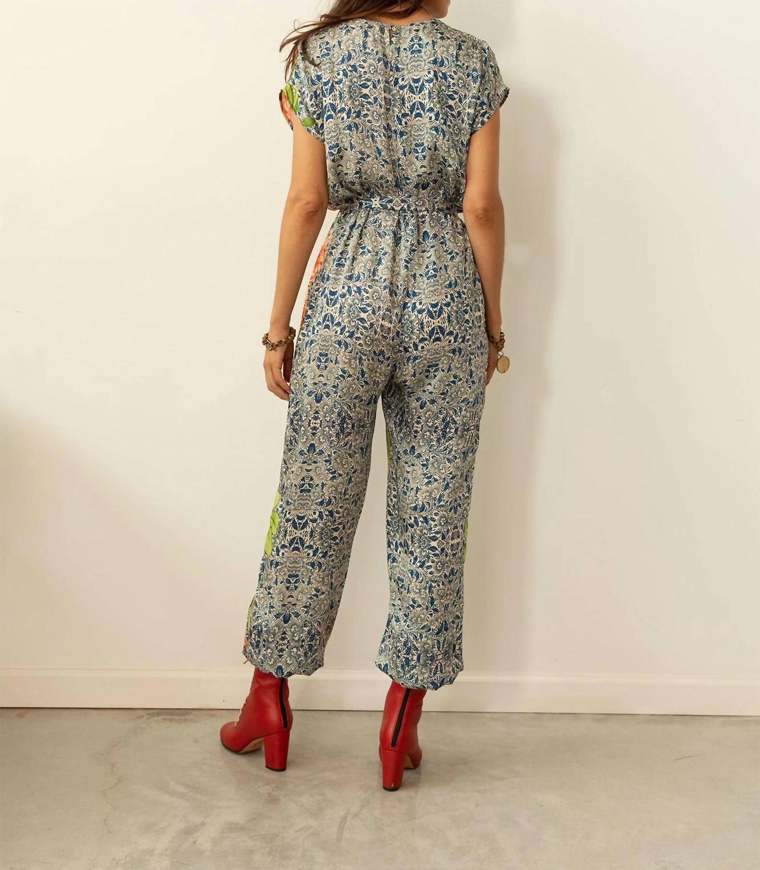 Maena Jumpsuit In Selva Birds