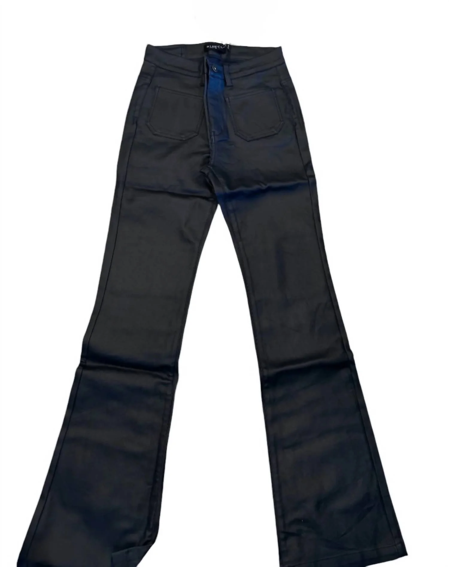 Women's Polyurethane Jeans In Blue
