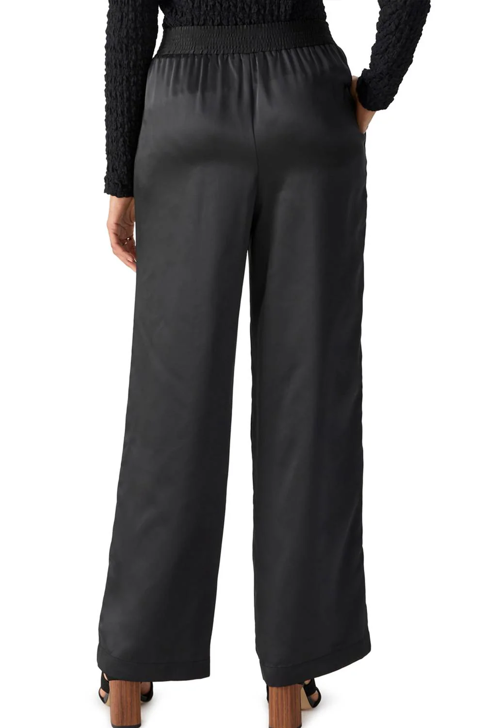 Margot Satin Trouser In Night