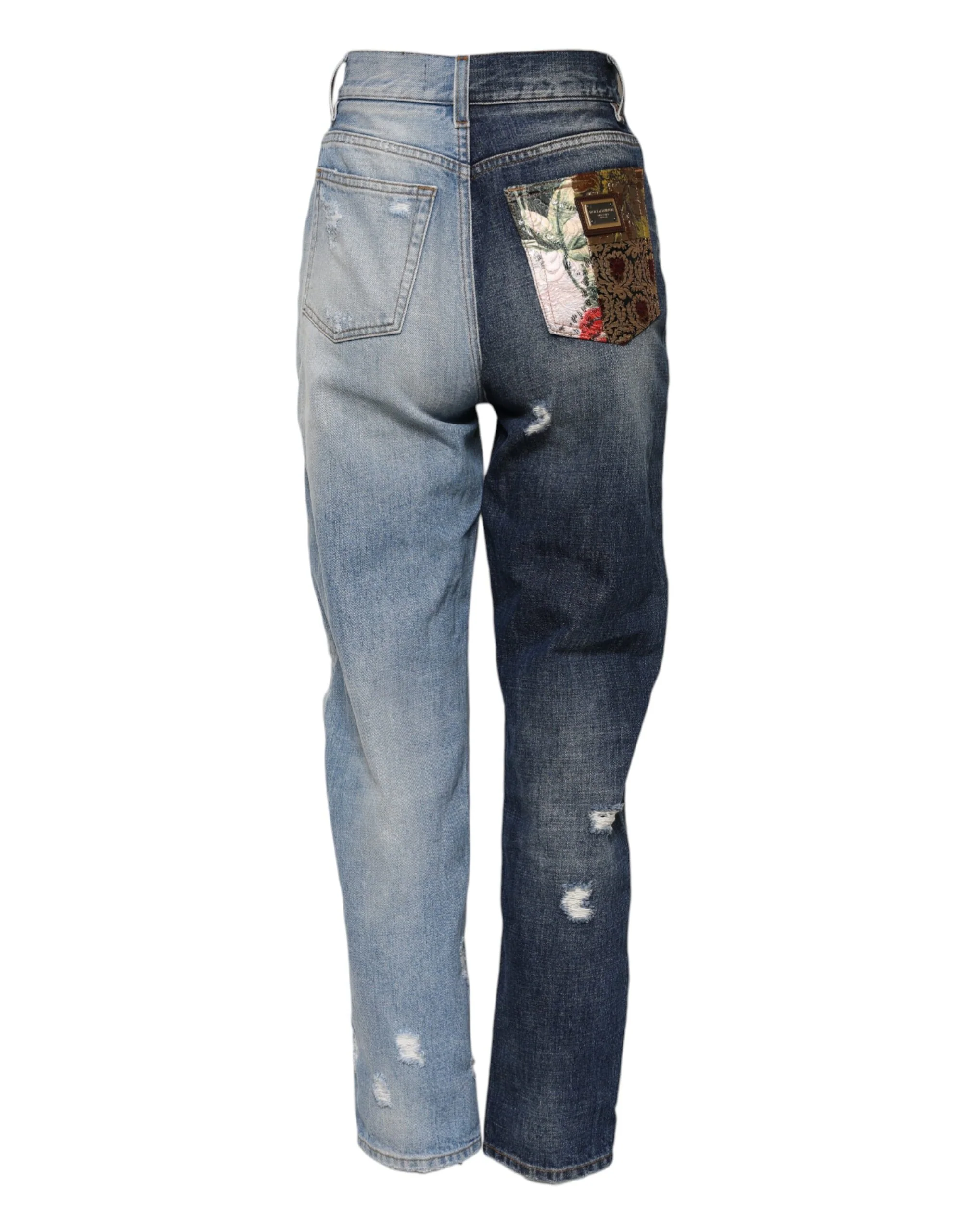 Dolce & Gabbana multi Patchwork Tape blue Women's Jeans
