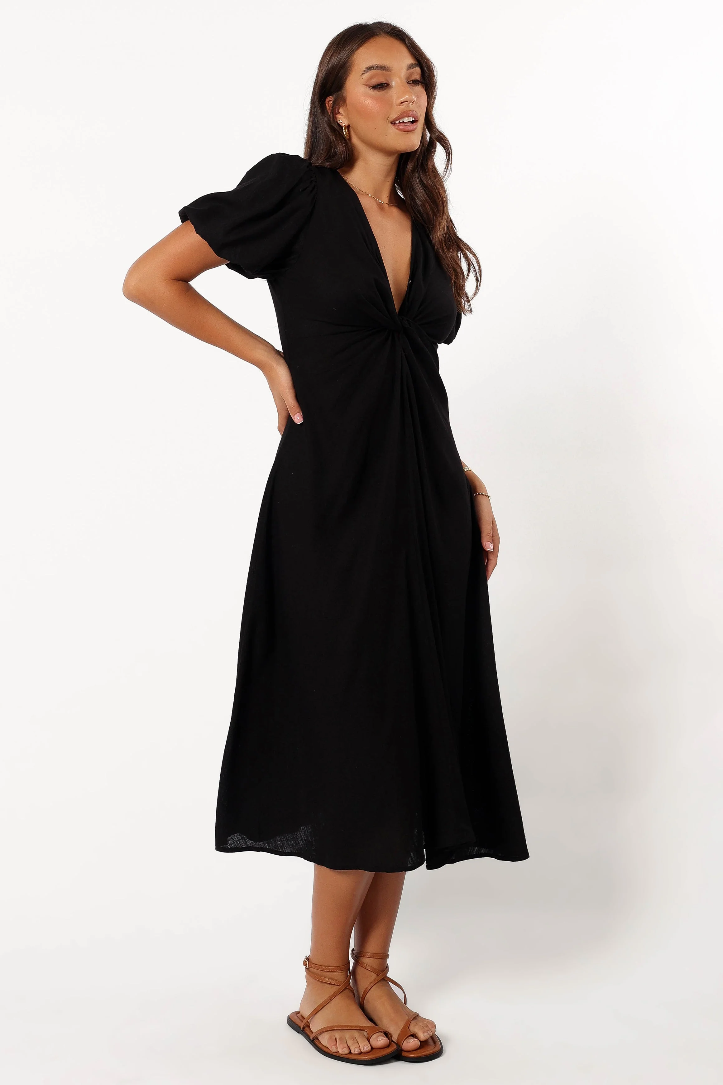 Matilda Midi Dress - Black
