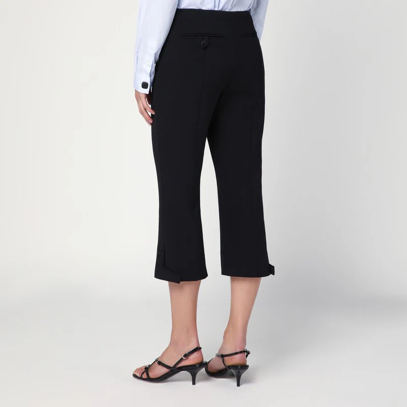 Victoria Beckham Women's Cropped Trousers In Wool Blend