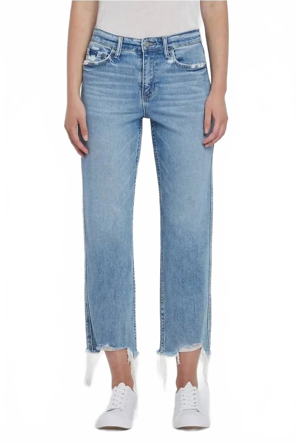 Fondly Straight Leg Jeans In Blue