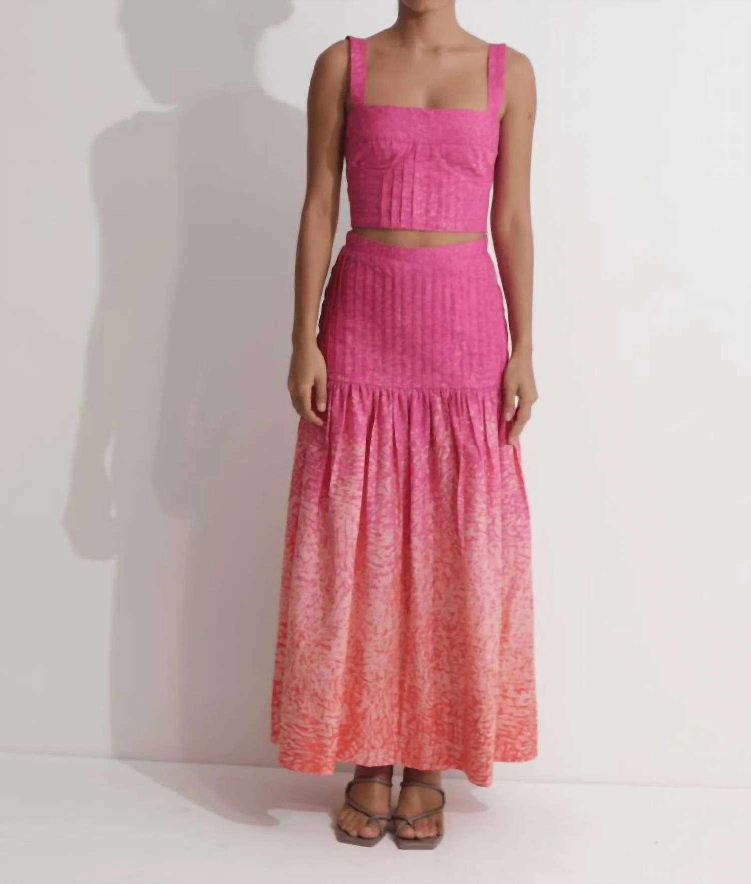 Aithana Maxi Skirt In Pink