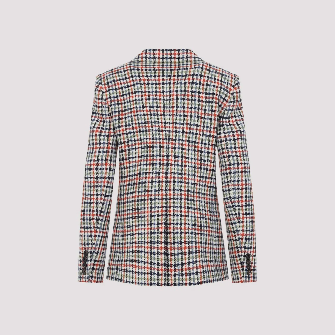 Single Breast Multicolor Wool Jacket