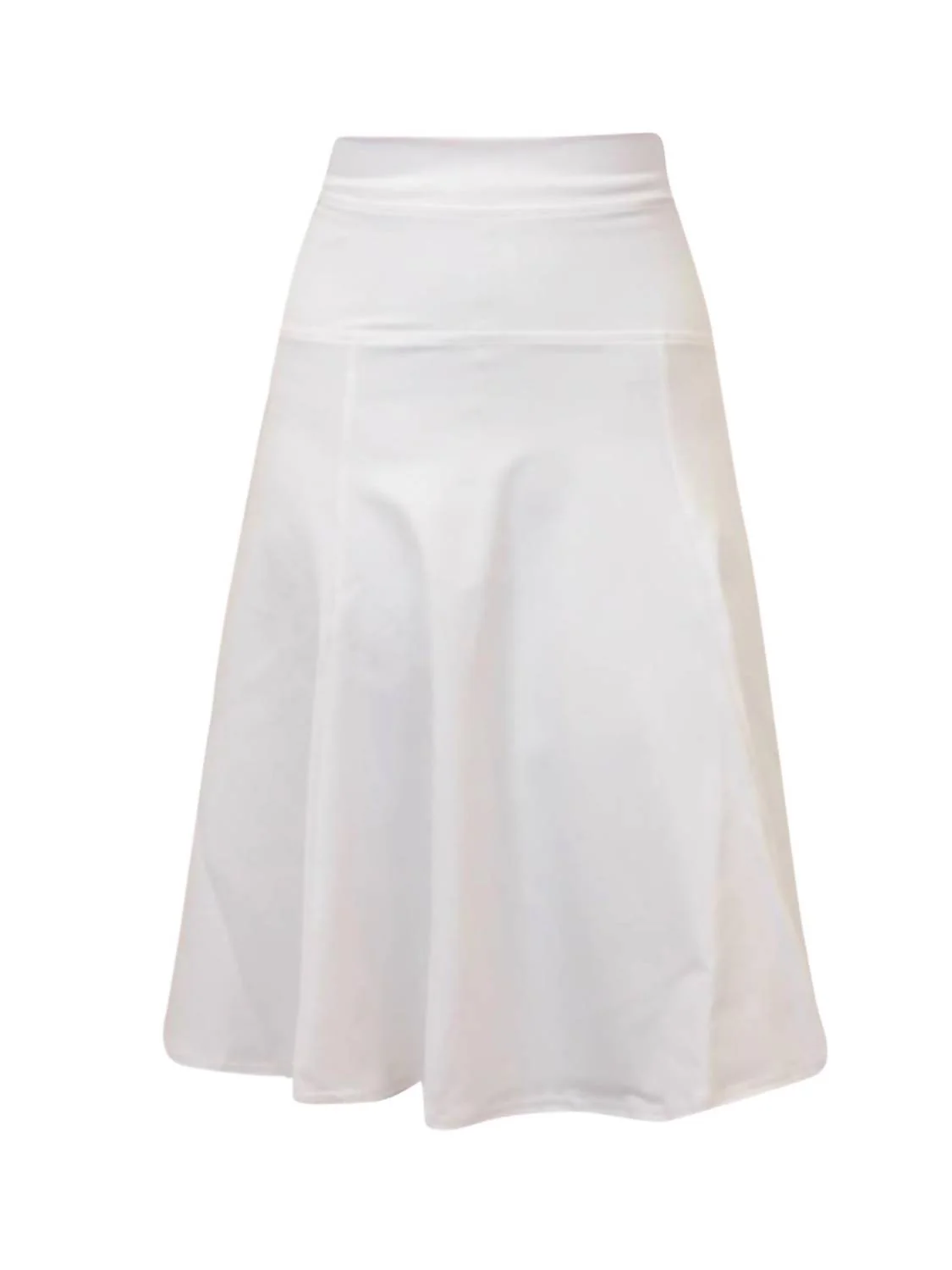 Supplex 4 Panel Skirt In White