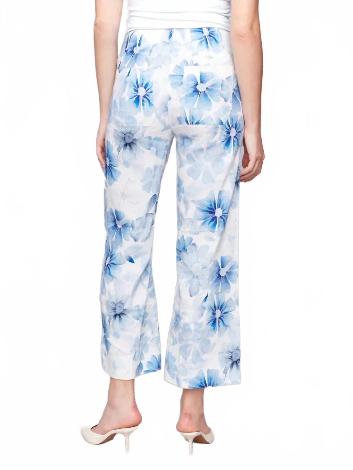 Women's Cropped Pants In Celestial