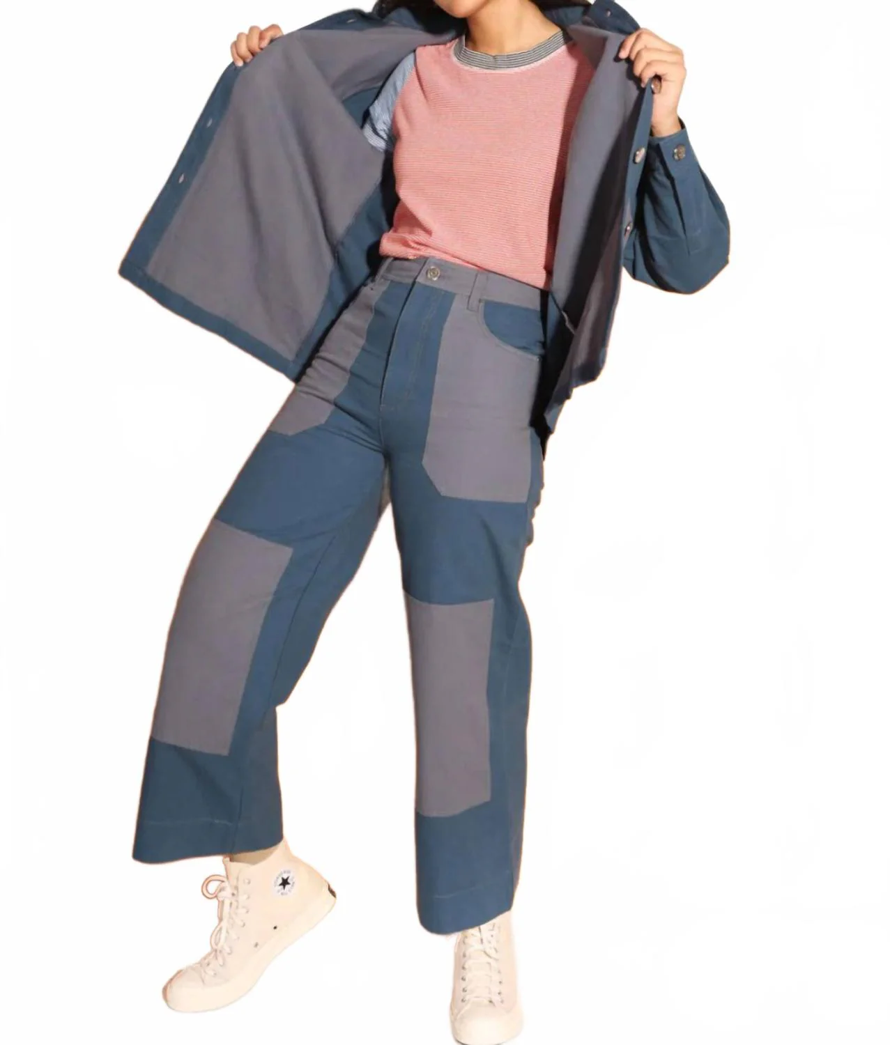 Wilder Wide Leg Trouser In Blue