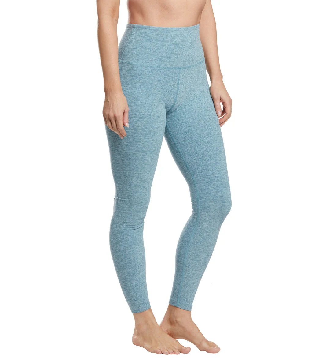 Beyond Yoga Spacedye High Waisted Caught In The Midi 7/8 Yoga Leggings Blue Crush/Sky Blue