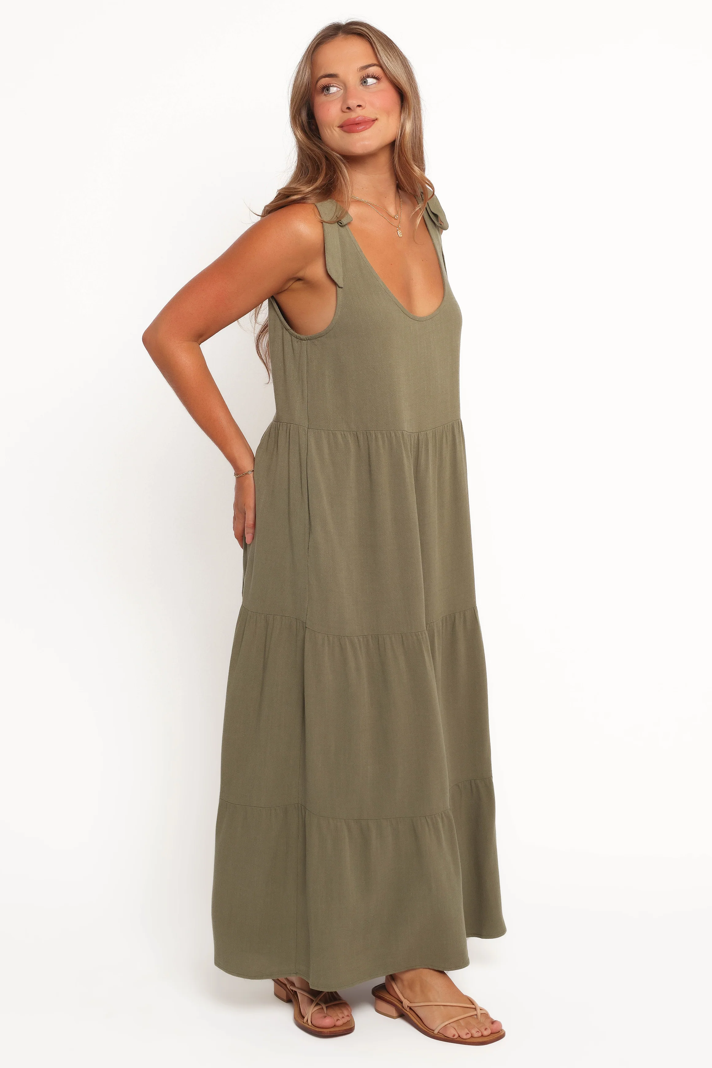 Marcy Midi Dress - Olive