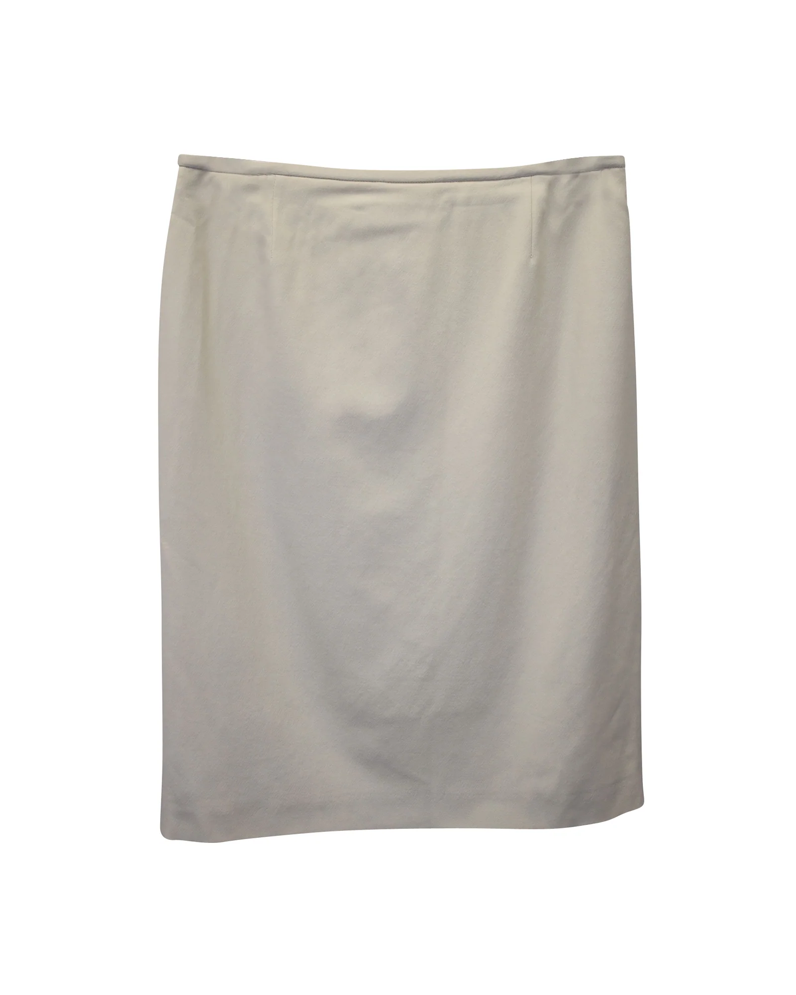Armani Collezioni Wool Skirt in Beige Virgin Wool