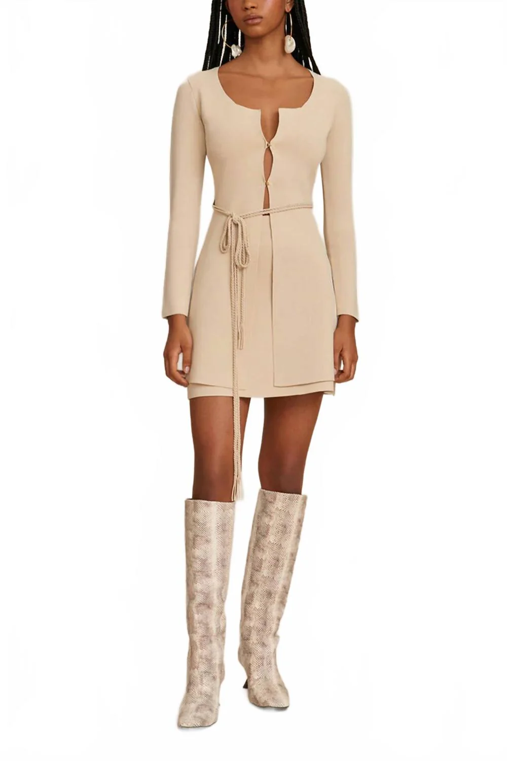 Denisse Knit Skirt In Beach